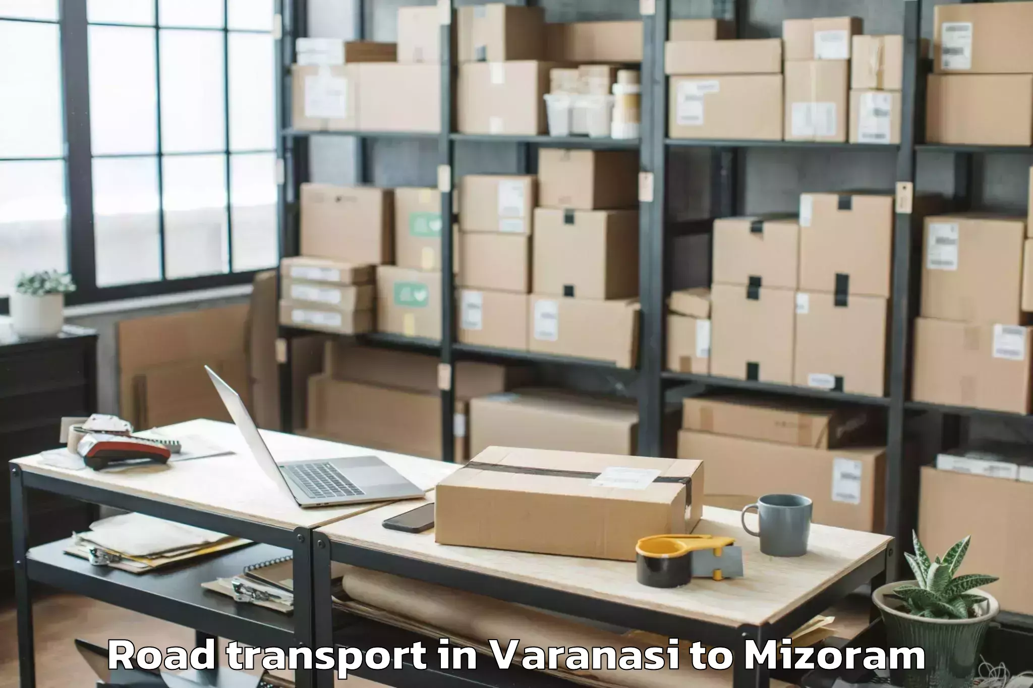 Efficient Varanasi to Tlangnuam Part Road Transport